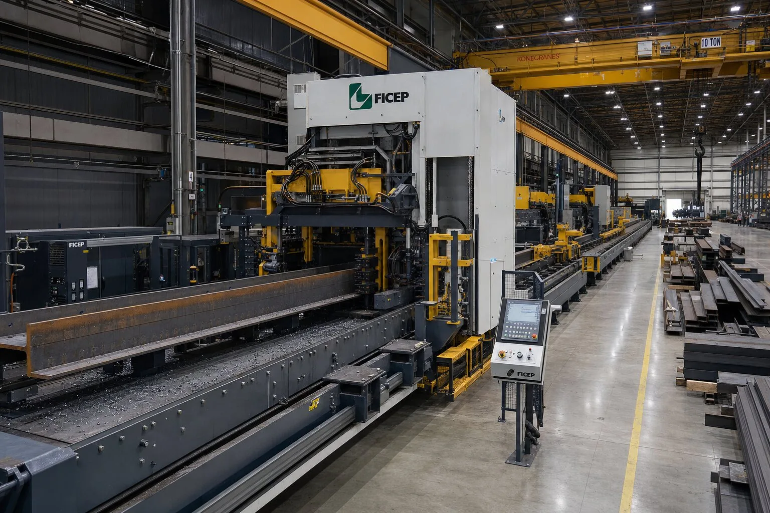 Elmira facility beam processing line